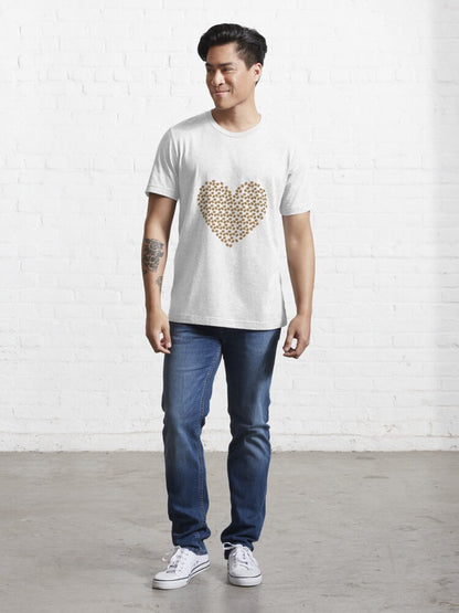 Coffee Beans Heart Essential T-Shirt