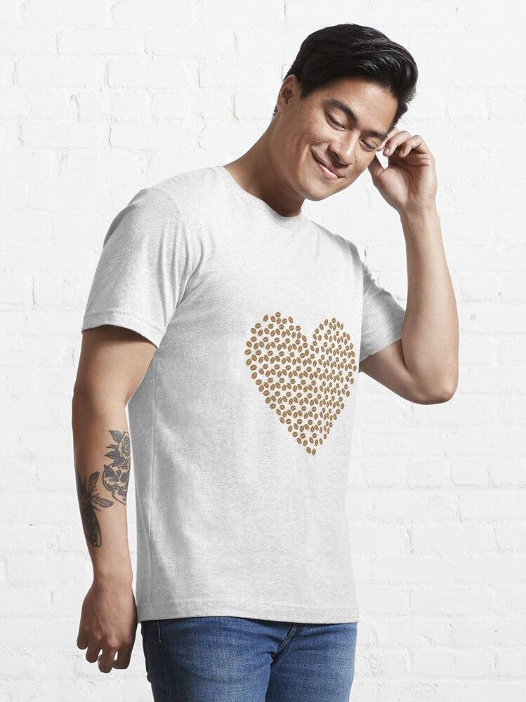 Coffee Beans Heart Essential T-Shirt