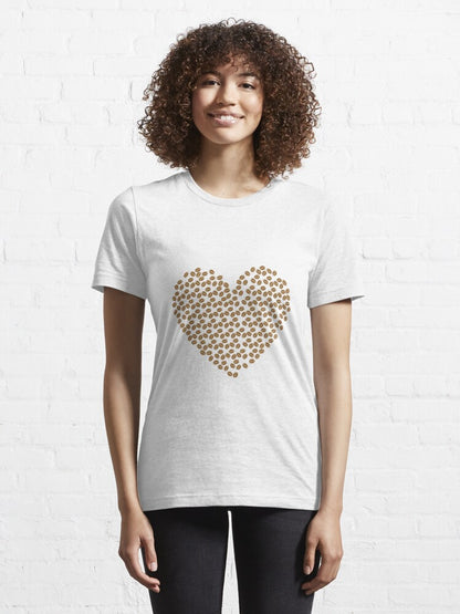 Coffee Beans Heart Essential T-Shirt